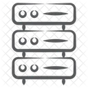 Servidor De Datos Base De Datos Big Data Icono