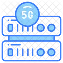 5 G Red Servidor Icono