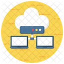 Servidor De Datos En La Nube Alojamiento En La Nube Servidor De Computacion En La Nube Icono