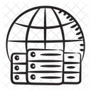 Servidor De Datos En Linea Servidor De Datos Web Servidor De Datos De Navegacion Del Centro De Datos De Internet Icono