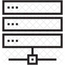 Rede Servidor Banco De Dados Ícone