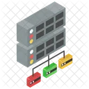 Servidor De Rede Hospedagem De Servidores Infraestrutura De Dados Ícone