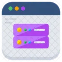 Servidor En Linea Base De Datos En Linea Base De Datos En Linea Icon