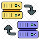 Troca De Servidor Transferencia De Servidor Transferencia De Dados Ícone