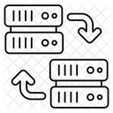 Troca De Servidor Transferencia De Servidor Transferencia De Dados Ícone