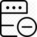 Servidor Menos Eliminar Servidor Eliminar Base De Datos Icono