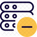 Servidor Menos Eliminar Servidor Eliminar Base De Datos Icono