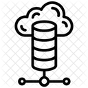 Servidor En La Nube Base De Datos En La Nube Almacenamiento Digital Icono