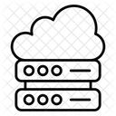 Servidor De Datos En La Nube Alojamiento De Servidores En La Nube Servidor De Computacion En La Nube Icono