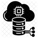 Servidor En La Nube Base De Datos En La Nube Red En La Nube Icono