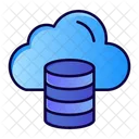 Servidor En La Nube Base De Datos En La Nube Almacenamiento En La Nube Icono