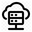 Servidor En La Nube Base De Datos En La Nube Alojamiento En La Nube Icon