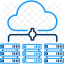 Servidor Em Nuvem Servidor De Computacao Em Nuvem Hospedagem Em Nuvem Ícone