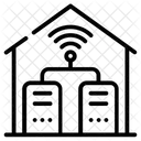 Red De Servidores Alojamiento De Servidores Alojamiento De Datos Icono