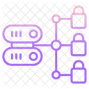 Bloqueos De Bases De Datos Seguridad De Redes De Servidores Seguridad De Redes De Bases De Datos Icono