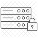 Secure Server Thinline Icone Ícone