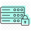 Secure Server Color Shadow Thinline Icon Ícone