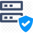 Base De Datos Servidor Seguro Proteccion Del Servidor Icono