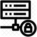Base De Datos Bloqueo Ciencia De Datos Icono