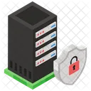 Servidor Seguro Seguranca Do Servidor De Dados Escudo Sql Ícone