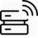 Servidor Sem Fio Banco De Dados Sem Fio Servidor Wifi Ícone
