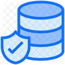 Base De Datos Negocios Escudo Icono