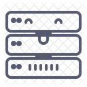 Servidores Rack Base De Datos Icono