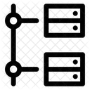 Arbol De Servidores En Linea Datos En Linea Icono