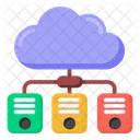 Computacion En La Nube Datos En La Nube Servidores De Almacenamiento En La Nube Icon