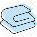 Serviette Couleur Ombre Thinline Icon Icon
