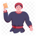 Servo Do Rei Avatar Masculino Personagem Masculino Ícone