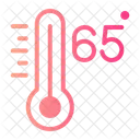 Sessenta E Cinco Celsius Temperatura Ícone