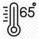 Sessenta E Cinco Celsius Temperatura Ícone