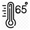 Sessenta E Cinco Celsius Clima Ícone
