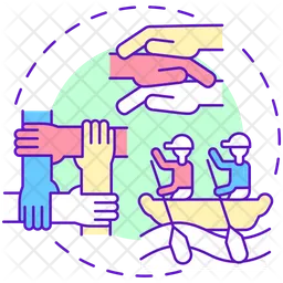 Set up team building activities  Icon