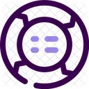 Seta Circular Seta Circular Diagrama Ícone