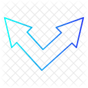 Seta de cruzamento  Ícone