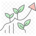 Seta De Crescimento Natural Natural Crescimento Icon