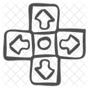 Seta De Direcao Jogo Jogador Icon