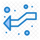 Seta de interseção à esquerda  Ícone