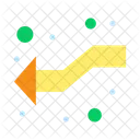 Seta de interseção à esquerda  Ícone