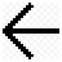 Seta Para A Esquerda Multiuso Pixel Ícone