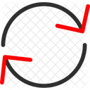 Algoritmo Sentido Horario Ciclo Ícone