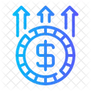 Seta Para Cima Crescimento Dinheiro Ícone