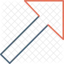 Seta para cima para a direita  Ícone