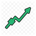 Seta Em Zigue Zague Para Cima Seta Direcional Seta De Navegacao Ícone