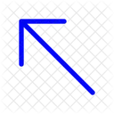 Seta para cima à esquerda  Ícone