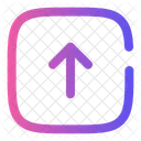 Seta Quadrada Para Cima Navegacao Multiplicar Ícone