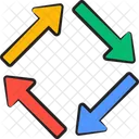 Setas circulares  Ícone