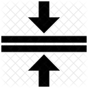 Setas De Compressao Setas Opostas Setas Verticais Ícone